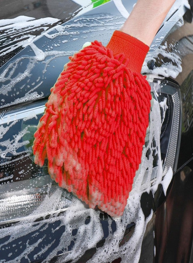 Dropware Large Microfiber Double Sided Dusting Cleaning Glove for Home Office Kitchen Hotel, Free Size, Multicolor - Pack of 2 - Image 5